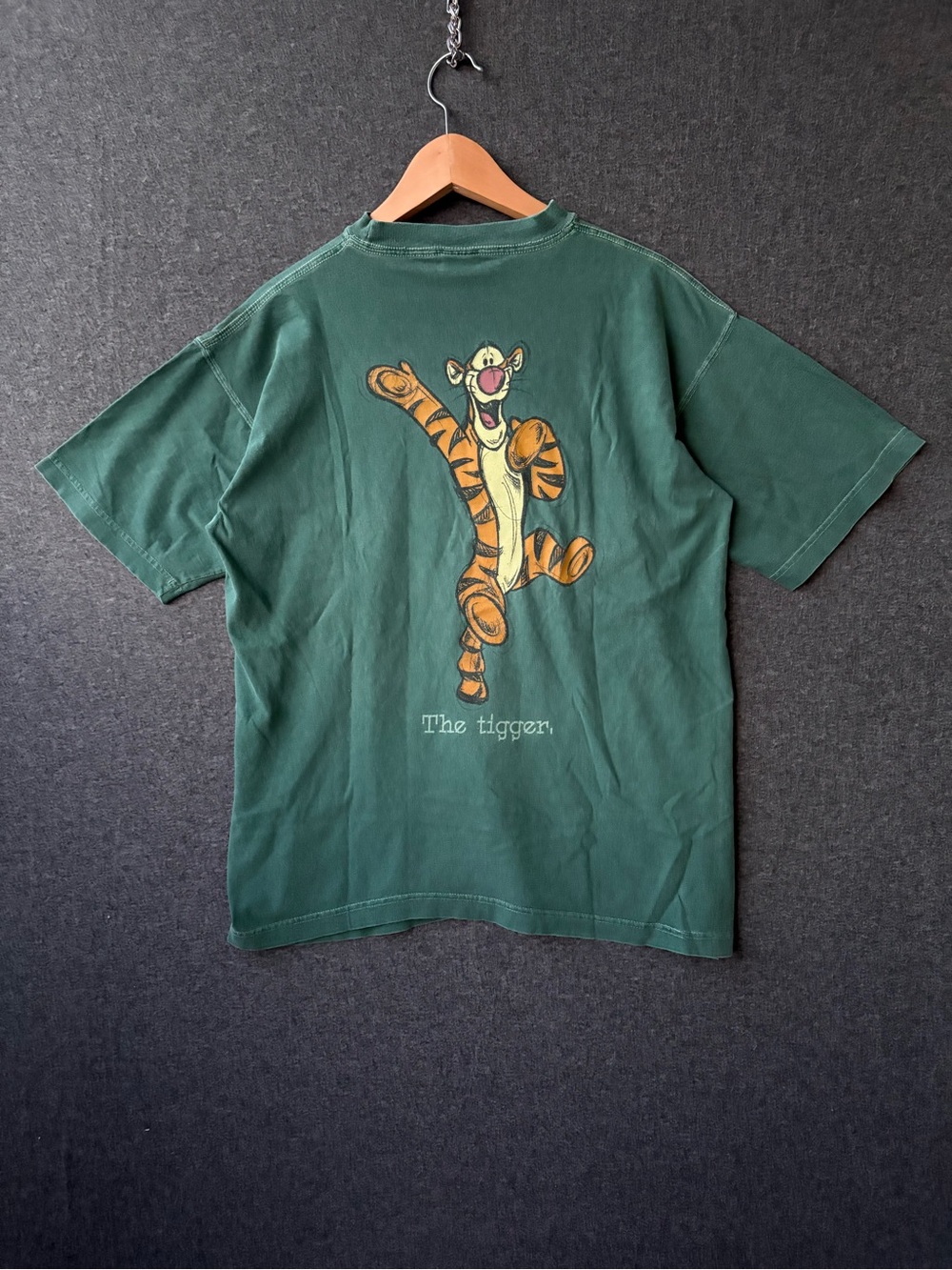 Vintage 90’s Mickey Inc Since 1828 The Bouncy Tigger Graphic Tee - Forest Green